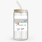 Банка с бамбуковой крышкой