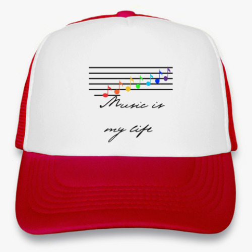 Кепка-тракер с принтом  'Music'