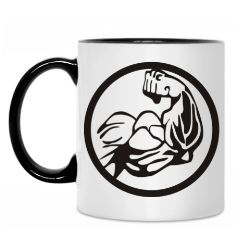 Кружка с принтом Мускул