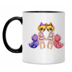 Кружка двухцветная