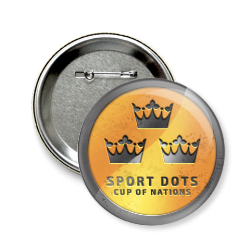 Значок 58мм с принтом Олимпийские медали