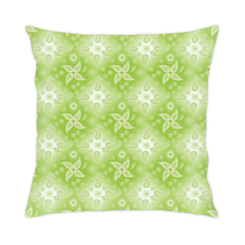 Подушка с принтом пейсли