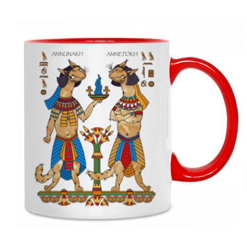 Кружка с принтом Annunakh и Amnepokh