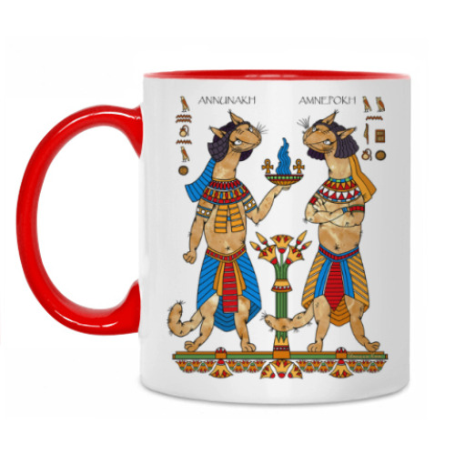 Кружка с принтом Annunakh и Amnepokh