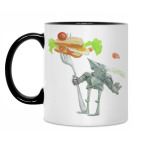 Кружка двухцветная