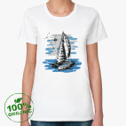 Женская футболка органик