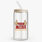 Банка с бамбуковой крышкой