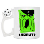 Кружка с футбольным мячиком