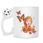 Кружка с футбольным мячиком