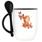 Кружка с ложкой