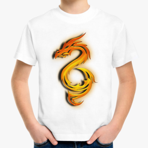Детская футболка Огненный дракон