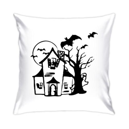 Подушка с принтом Хеллоуин