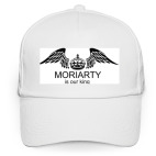 Кепка / бейсболка, белая (печать) Moriarty