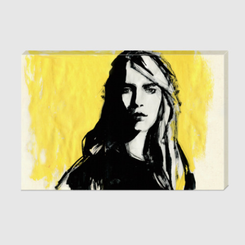 Холст с принтом Девушка