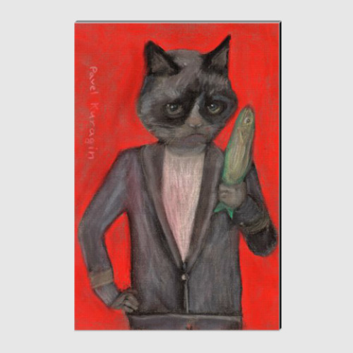 Холст с принтом Богатый кот