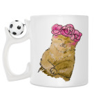 Кружка с футбольным мячиком