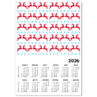 Календарь A4 2026, белый С новым годом!