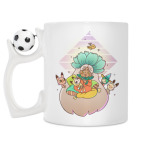 Кружка с футбольным мячиком