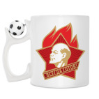 Кружка с футбольным мячиком