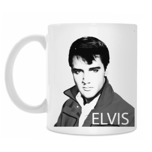 Кружка с принтом Элвис
