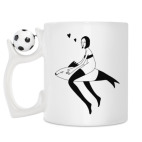 Кружка с футбольным мячиком