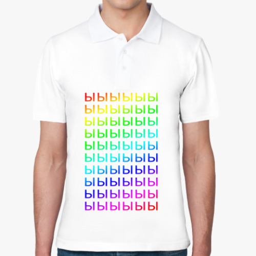 Рубашка поло с принтом Ы