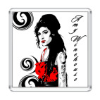 Магнит 6.5 x 6.5 см Эми Уайнхаус - Amy Winehouse