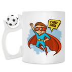 Кружка с футбольным мячиком