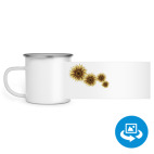 Кружка металлическая белая (круговая запечатка)