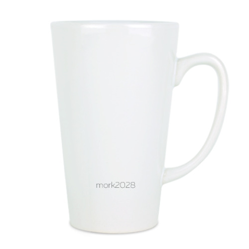 Чашка Латте с принтом Сердце