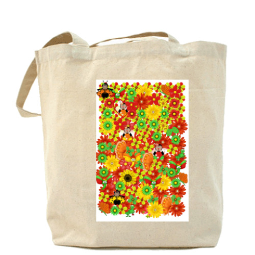 Сумка шоппер с принтом Холщовая сумка