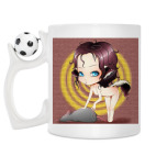 Кружка с футбольным мячиком