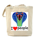 Холщовая сумка шоппер Я люблю людей