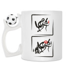 Кружка с футбольным мячиком