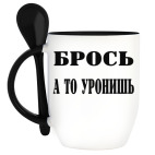 Кружка с ложкой