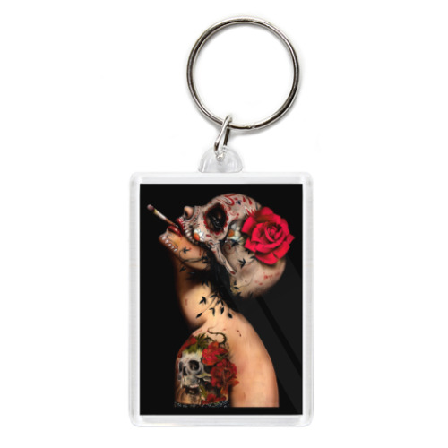 Брелок с принтом Sugar skull girl