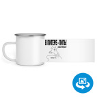 Кружка металлическая белая (круговая запечатка)