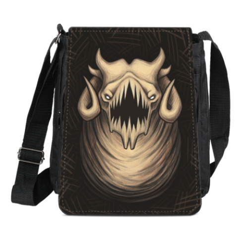 Сумка-планшет с принтом Демон