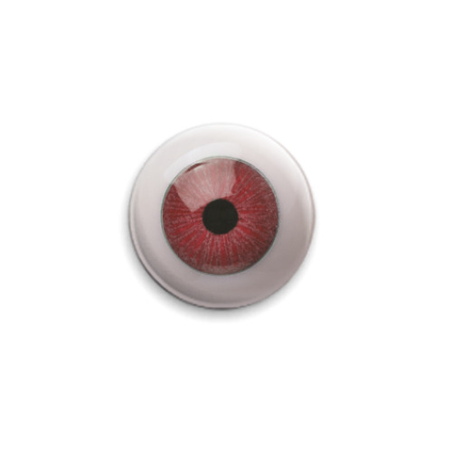 Значок 25мм Красный глаз