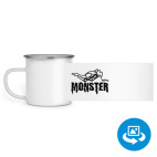 Кружка металлическая белая (круговая запечатка)