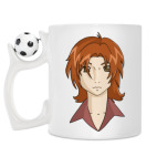 Кружка с футбольным мячиком