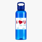 Прозрачная спортивная бутылка