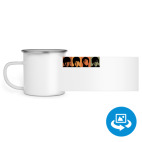 Кружка металлическая белая (круговая запечатка)