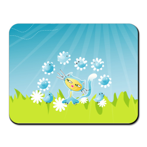 Коврик для мыши с принтом Кошечка