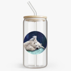 Банка с бамбуковой крышкой