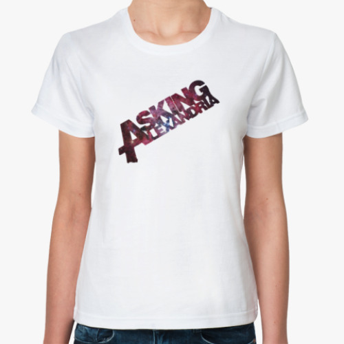 Классическая футболка с принтом Asking Alexandria