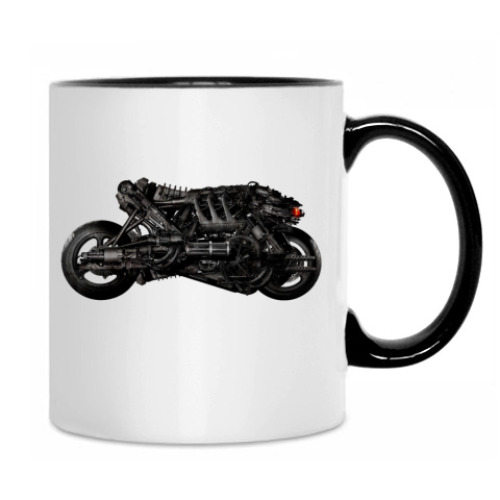 Кружка с принтом Мототерминатор