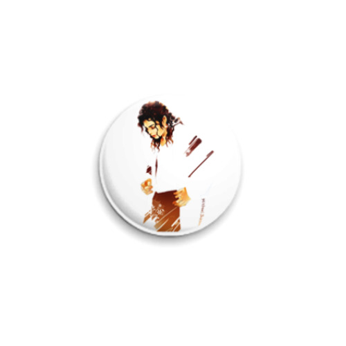 Значок 25мм с принтом MJ