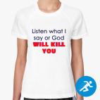 Женская спортивная футболка