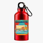 Металлическая бутылка 400 мл UV-DTF